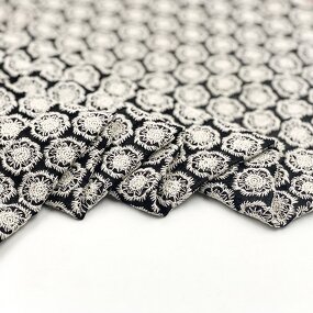 Tulle Fabric Manufacturer - Factory Custom Water-soluble Polyester Lace Fabric