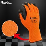 Thermal Gloves Manufacturer - Construction Latex Coated Winter Work Gloves