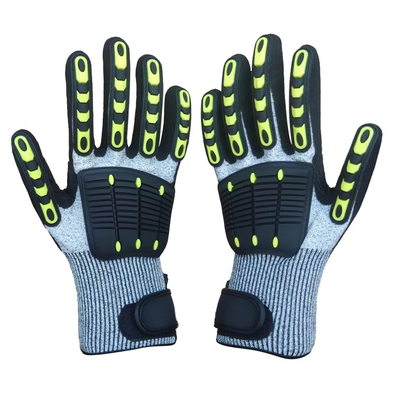 Work Gloves Manufacturer - 5-Level Nitrile Frosted TPR Safety Gloves