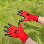 Work Gloves Manufacturer - Wholesale 13g Black Polyester Nitrile Gloves