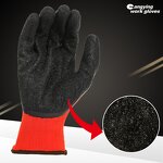 Safety Gloves Manufacturer - Industrial Black Polyester Nylon Coated Gloves