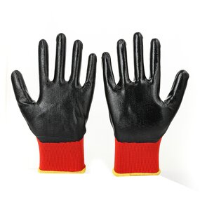 Nitrile Gloves Manufacturer - Premium Thermal Black Worker Safety Gloves