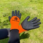 Work Gloves Manufacturer - Garden Cotton Rubber Protective Gloves