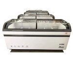 Display Freezer Manufacturer - Single-Temperature Curved Glass Island Freezer