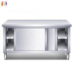 Stainless Steel Worktable Manufacturer - Commercial Sliding Door Kitchen Table