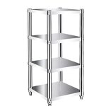 Stainless Steel Shelf Manufacturer - Four Layer Commercial Kitchen Shelving