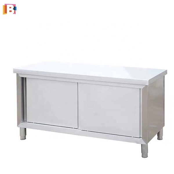 Stainless Steel Worktable Manufacturer - Commercial Sliding Door Kitchen Table