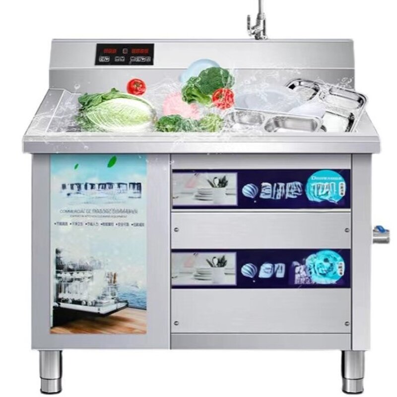 Dishwasher Manufacturer - Commercial Kitchen Ultrasonic Dishwashing Machine