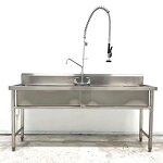 Stainless Steel Sink Manufacturer - Commercial Restaurant Double Bowl Sink