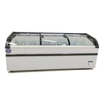 Display Freezer Manufacturer - Single-Temperature Curved Glass Island Freezer