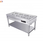 Food Warmer Manufacturer - Stainless Steel 3 Pan Electric Bain Marie