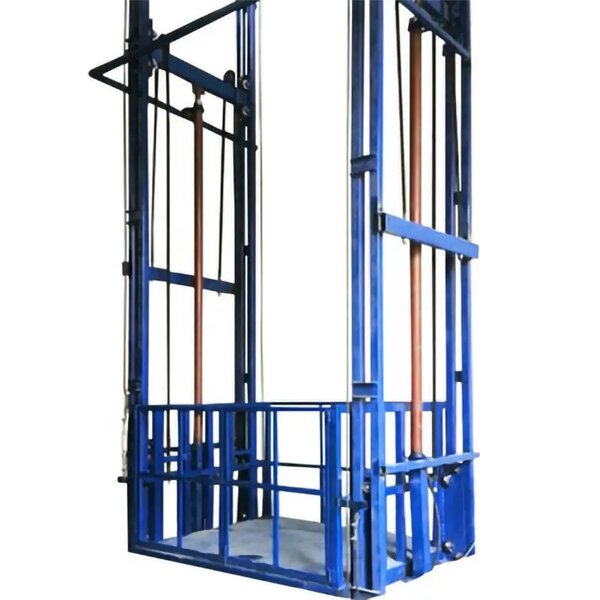 Freight Elevator Manufacturer - Warehouse Guide Rail Hydraulic Cargo Lift