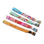 Woven Wristband Factory - OEM Fabric for Events Fashion Ribbon Wrapped Bangle Bracelet Promotion