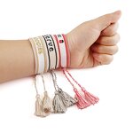 Embroidery Woven Bracelet Factory - OEM Custom Letters Jewelry Women Gift Personalized Name Adjustable Tassel Friendship