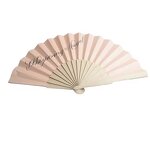 Folding Hand Fan Factory - OEM 2024 Wholesale High Quality Custom Printed Logo Promotional Paper Fabric