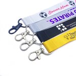 Custom Lanyards Factory - OEM Breakaway Sublimation Keychain With Logo Polyester