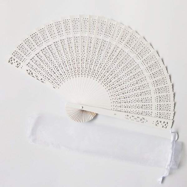 Hand Held Fan Factory - OEM High Quality Customer Logo One Side Printing Chinese Bamboo Rib