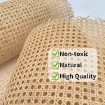 Rattan Webbing Factory - OEM Wholesale Furniture Decoration Natural 23.6 Inch Open Mesh Cane Roll