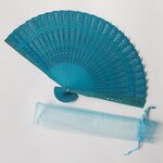 Hand Held Fan Factory - OEM High Quality Customer Logo One Side Printing Chinese Bamboo Rib