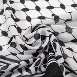 Keffiyeh Scarf Factory - OEM High Quality New Palestine Breathable Chiffon Printed Modal Hijab for Women