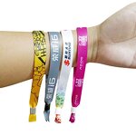 Woven Wristband Factory - OEM Fabric for Events Fashion Ribbon Wrapped Bangle Bracelet Promotion
