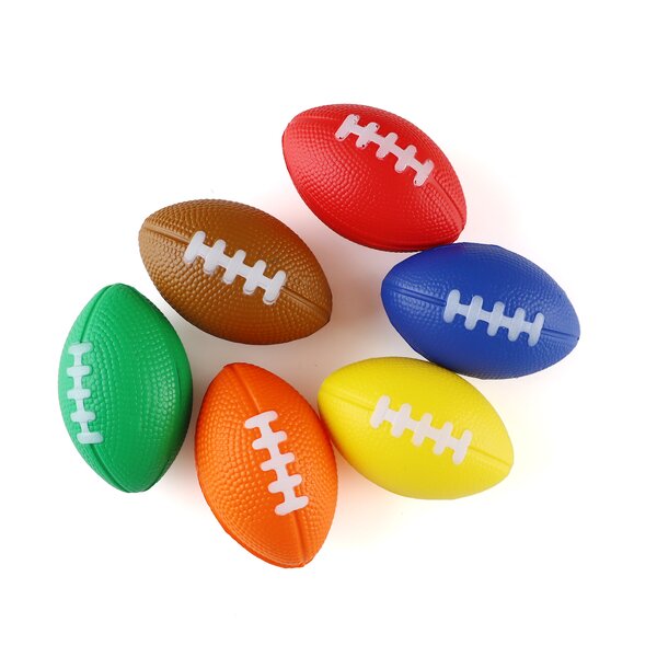 Football Stress Ball Factory - OEM Hot Selling Custom Logo PU Foam Anti-Stress Solid American Football Squeeze