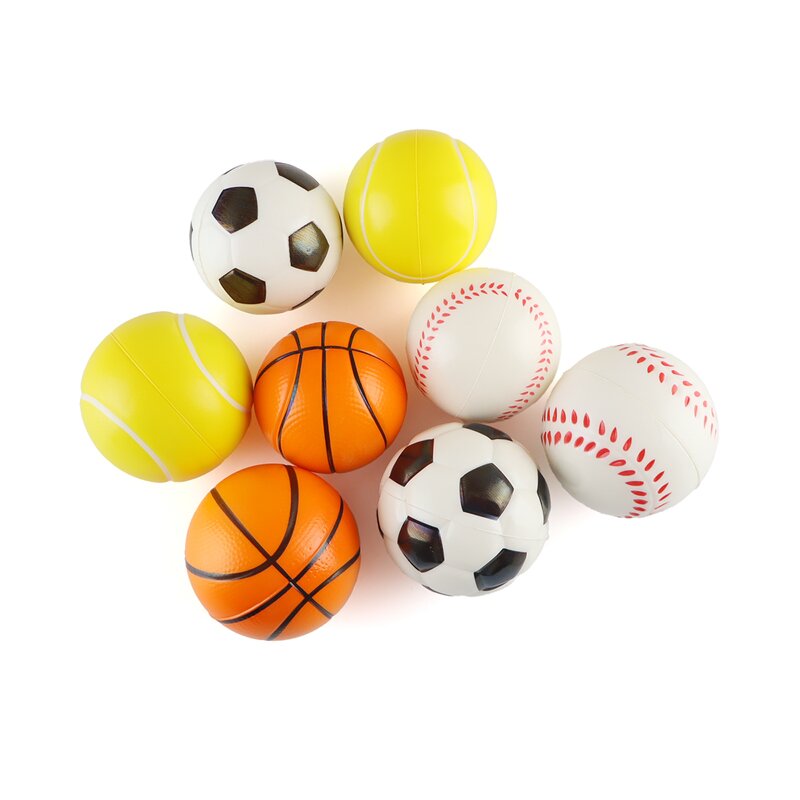 Sports Stress Balls Factory - OEM Custom Logo Anti Stress PU Foam Squishy Basketball Football Baseball Soccer