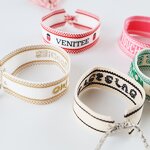 Embroidery Woven Bracelet Factory - OEM Custom Letters Jewelry Women Gift Personalized Name Adjustable Tassel Friendship