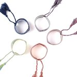 Braided Bracelets Factory - OEM High Quality Custom Name Bride Knitted Word Adjustable Woven Embroidery Tassel