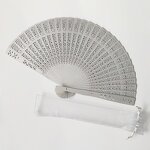 Hand Held Fan Factory - OEM High Quality Customer Logo One Side Printing Chinese Bamboo Rib