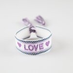 Braided Bracelets Factory - OEM High Quality Custom Name Bride Knitted Word Adjustable Woven Embroidery Tassel