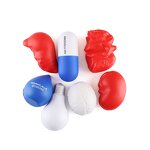 Pill Stress Ball Factory - OEM Novelty Custom Logo Promotion Release Pressure Anti PU Squishy Toys