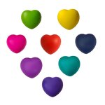 Stress Ball Factory - OEM Wholesale 6.3cm Logo Printed Squeeze Toys Pu Material Love Stress Ball