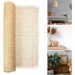 Rattan Webbing Factory - OEM Wholesale High Quality Furniture Open Mesh Bleached Rattan Cane Roll