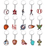 Keychain Factory - OEM Wholesale Promotional Custom 3d Cute Rubber Key Chains With Metal Key Ring