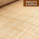 Rattan Cane Webbing Factory - OEM Wholesale Open Mesh Square Pattern Natural Jute Roll for Home Furniture