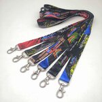 Custom Lanyards Factory - OEM High Quality Polyester Phone Printed Design Sublimation Woven Wrist