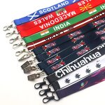 Custom Lanyards Factory - OEM High Quality Polyester Phone Printed Design Sublimation Woven Wrist