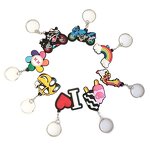 PVC Keychain Factory - OEM Custom 2D 3D Pvc Keychains Event Key Ring Soft Rubber Giveaway