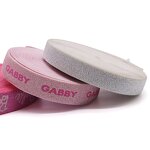 Bag Strap Webbing Factory - OEM Custom Nylon Polyester Rainbow Seatbelt Jacquard Printing Color Elastic