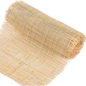 Rattan Cane Webbing Factory - OEM Wholesale Open Mesh Square Pattern Natural Jute Roll for Home Furniture