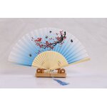 Folding Fan Factory - OEM Eco Friendly Wedding Gifts Hand Silk Fans Custom Printed Folding Carved