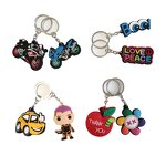 PVC Keychain Factory - OEM Custom Keychain Key Rings Soft 2D 3D Keychain Keyring