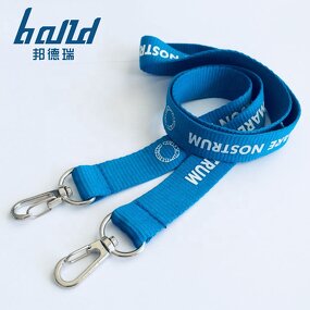 Polyester Lanyard Factory - OEM High Quality Factory Custom Logo Silk Screen Printing Double Hook