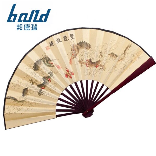 Chinese Silk Fan Factory - OEM Promotional Gift Bamboo Hand Fan