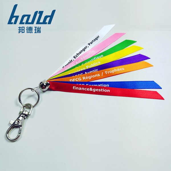 Keychain Factory - OEM Factory Manufacture Custom Ribbon Short Lanyard
