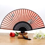 Silk Fan Factory - OEM High Quality Custom Logo 21-23cm Mini Hand-held Chinese Bamboo Rib