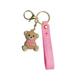 Car Keychain Factory - OEM High Quality Custom 3d Cute Keyring Kawaii Hello Kitty Rubber Cartoon