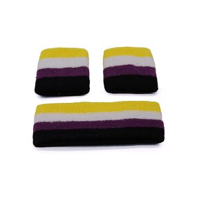 Sweat Head Bands Factory - OEM Fashion Colorful Stripe Soft Terry Cloth Sport Athletic