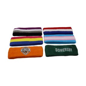 Sweatband Factory - OEM 2025 Soft Cotton with Logo Colorful Thin Wrist Band for Running